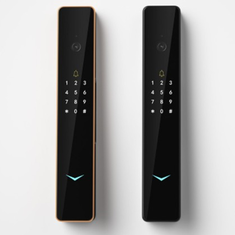 Блок отпечатков пальцев Домашний умный замок Противопожарная дверь Комбинированный замок Видимый кошачий глаз