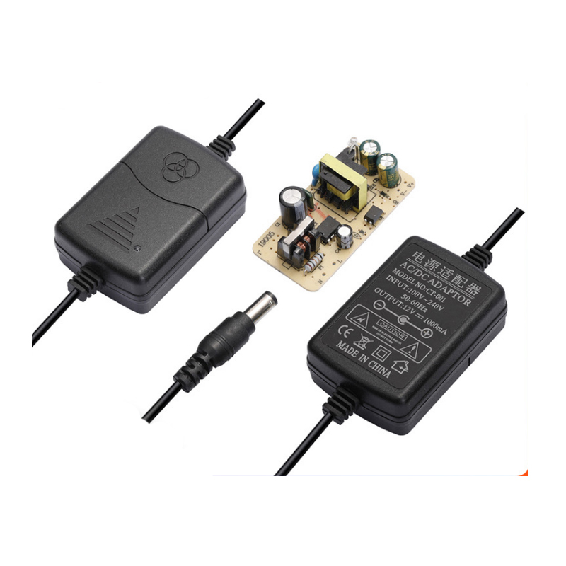 Двухпроводный адаптер питания 12V1A 12v1000ma Адаптер питания для мониторинга безопасности Блок питания камеры